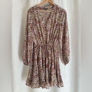 Aakaa Floral Print Dress